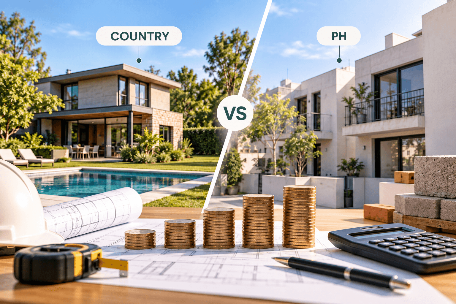 Costo de construcción country vs PH: cómo se movió el m2 en el último año